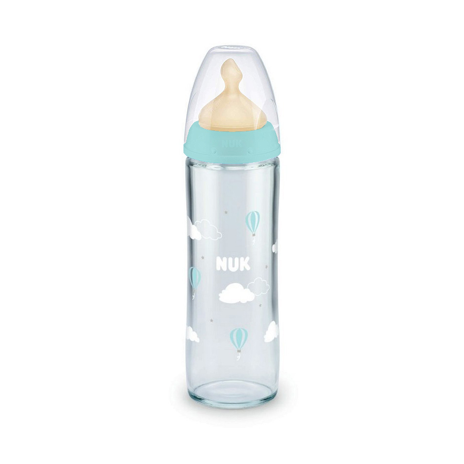 Biberon NUK New Classic 240ml, Sticla, 0-6 luni