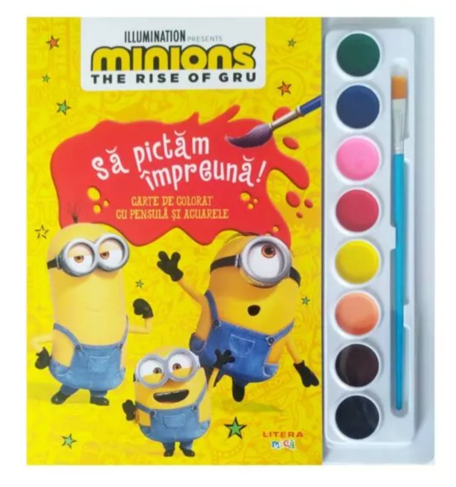 Carte de colorat Minions Litera | Creativitate