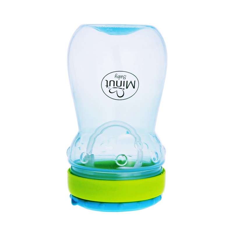 Cana Anticurgere Minut Baby cu Pai Mobil, 360 ml, Albastru - imagine 2