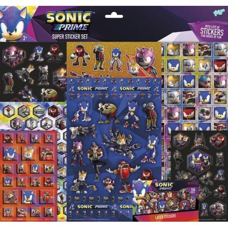 Set Abtibilduri Sonic Prime Totum - 300+ Buc