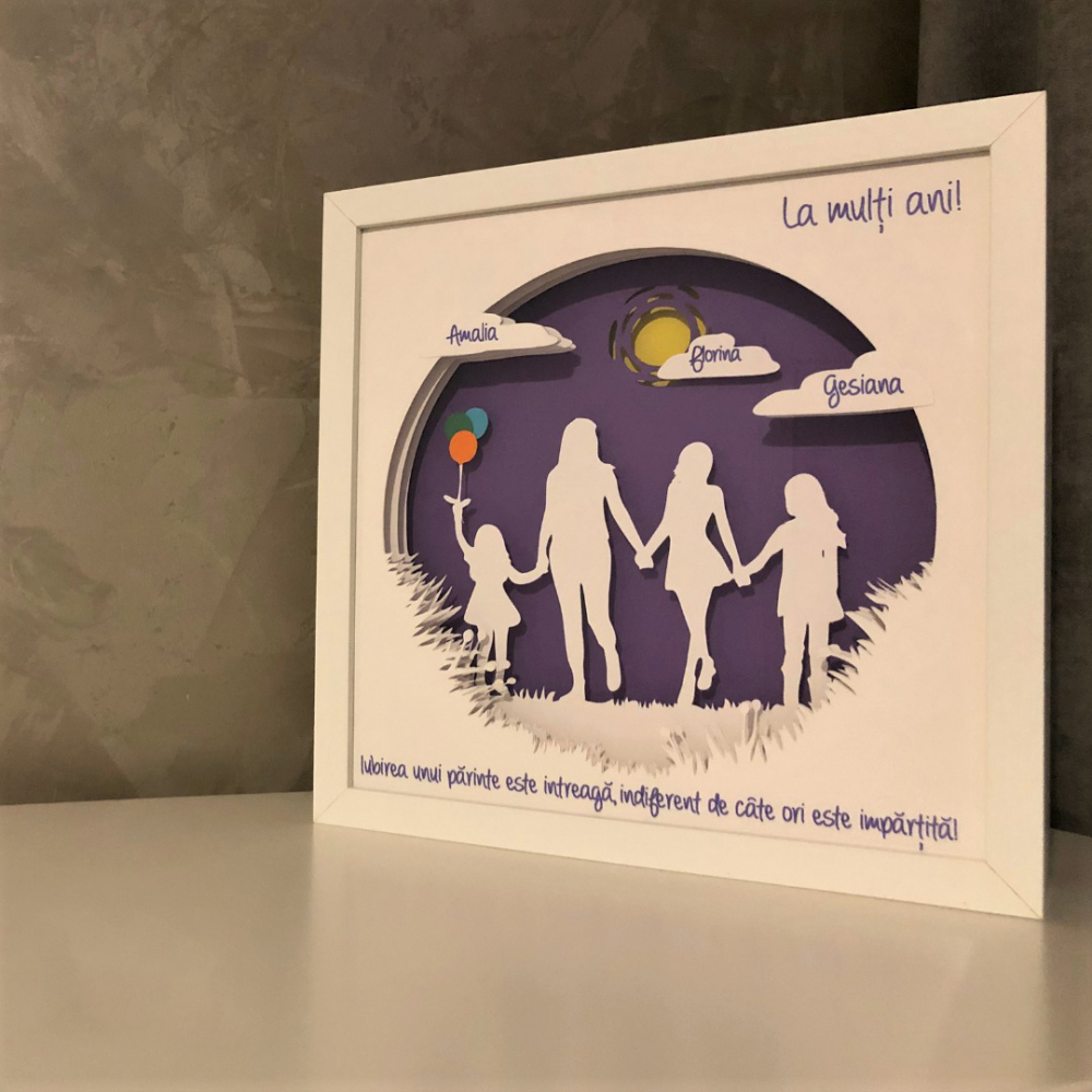 Tablou Luminos Părinți și Copii | Noorhandmadeatelier - imagine 5