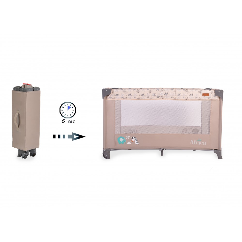 Patut Pliabil Cangaroo Africa Beige - Călătorii Ușoare