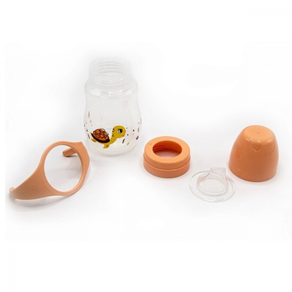 Cana BabyJem Tranzitie 250ml Turtle Portocaliu - imagine 2