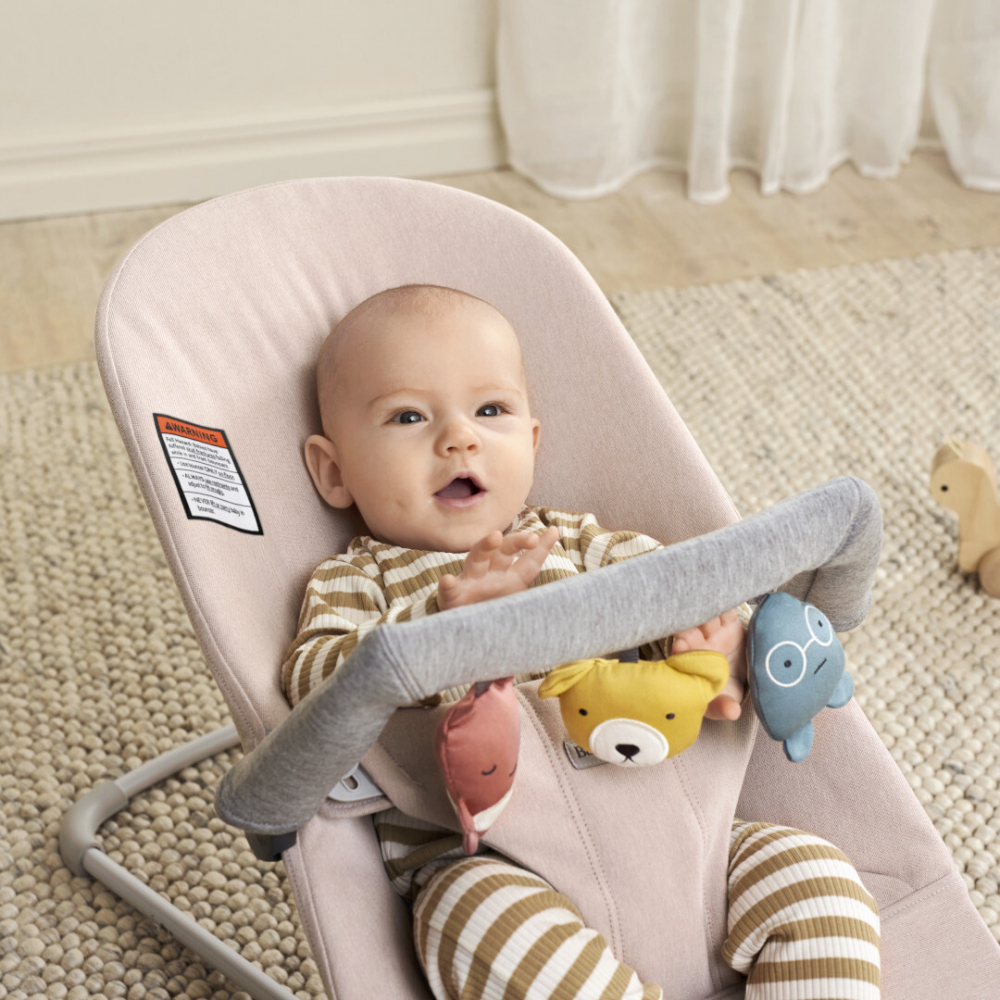 BabyBjorn Bliss Balansoar Light Pink - Confort Premium - imagine 3