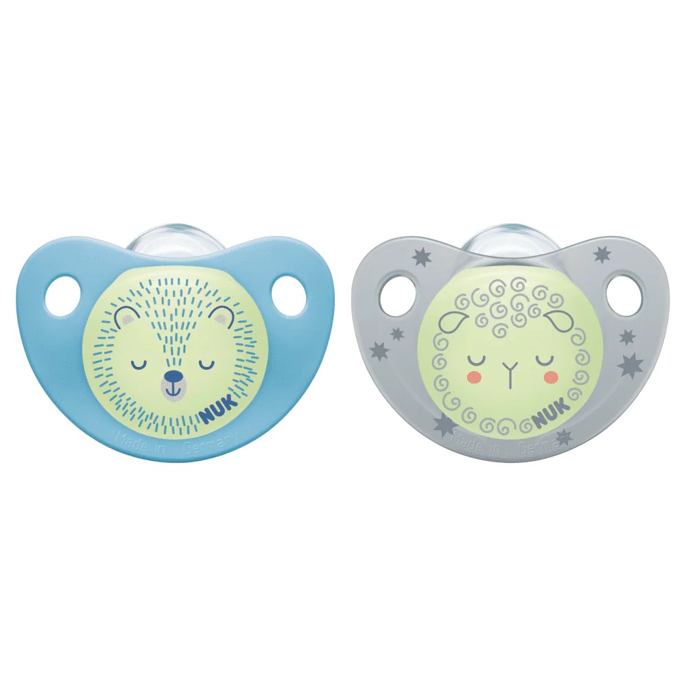 Set 2 Suzete NUK Night-Day Silicon M 6-18 luni - imagine 2
