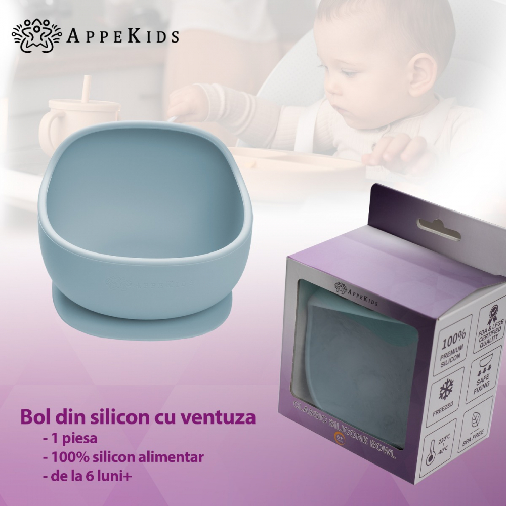 Bol Silicon cu Ventuza AppeKids - imagine 4