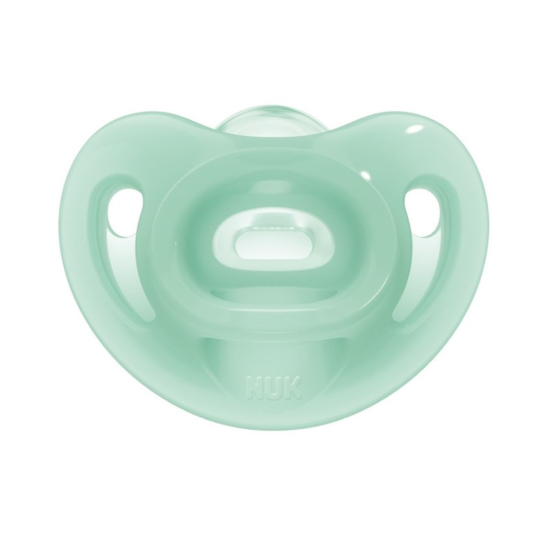 Suzeta NUK Sensitive Silicon, M1 Vernil, 0-6 luni