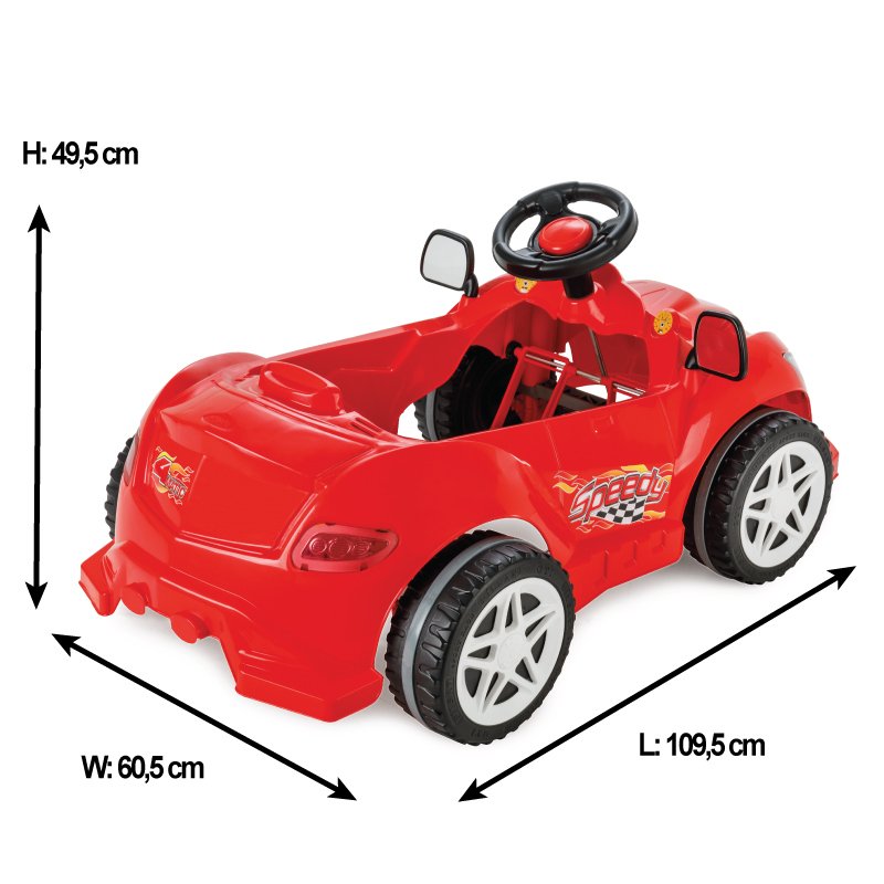Masinuta cu pedale Pilsan Speedy Car Blue - imagine 2