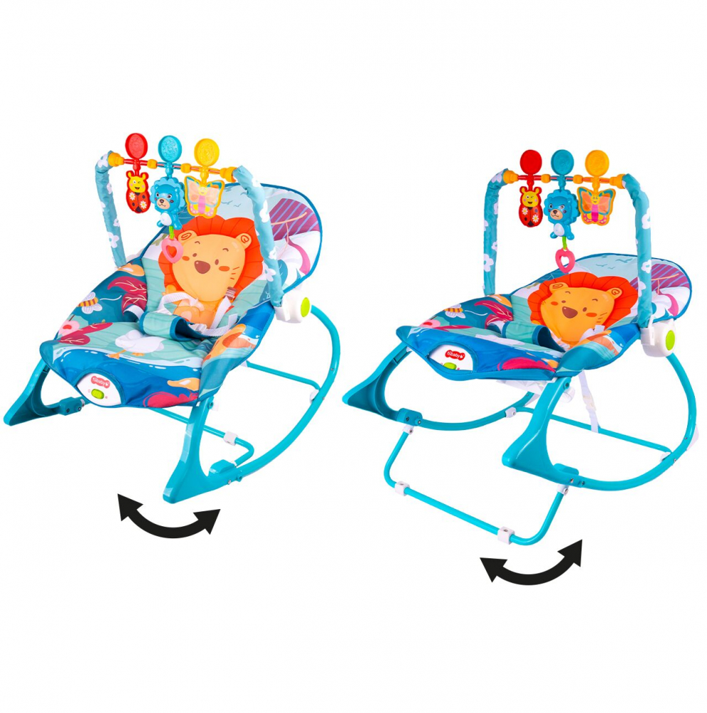 Balansoar MalPlay Blue Lion cu Sunete și Vibrații - imagine 4