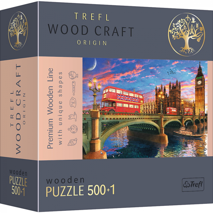 Puzzle Trefl Lemn Londra 500 piese