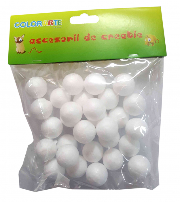 Sferi Polistiren 2cm Colorart | Craft & Decoratiuni
