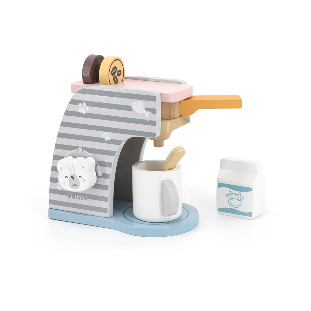 Set Cafetiera Lemn Viga | Jucarie Montessori