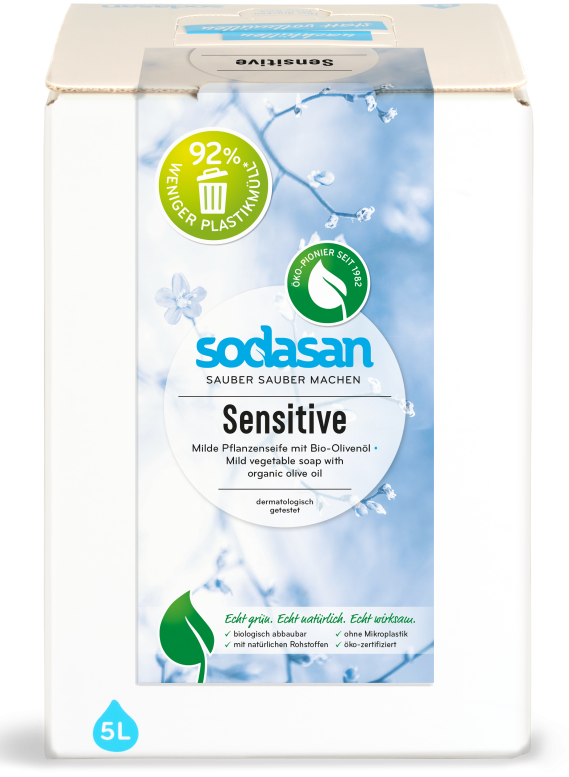 Sapun lichid sensitiv Sodasan 5L ecologic