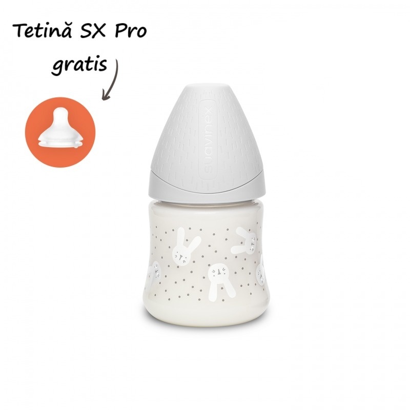Biberon Suavinex Hygge 150ml Iepuras Gri - imagine 5