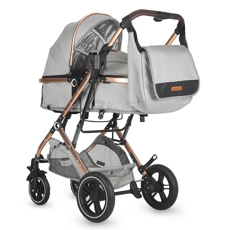 Carucior 3in1 Coccolle Ravello, Aluminiu, Gri - imagine 6