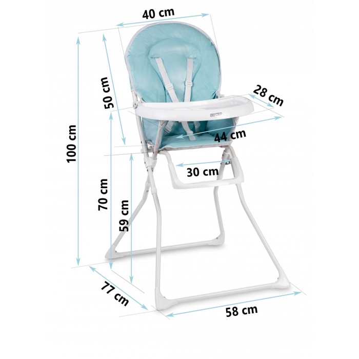 Scaun de masă Ricokids Fando Albastru, Confortabil - imagine 5