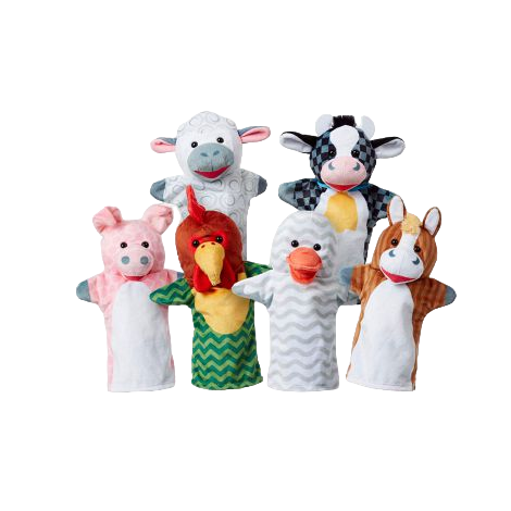 Set 6 Păpuși Animale Ferma Melissa & Doug