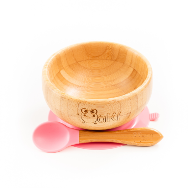 Set Diversificare Bambus Oaki, Roz, 3 Piese - imagine 3