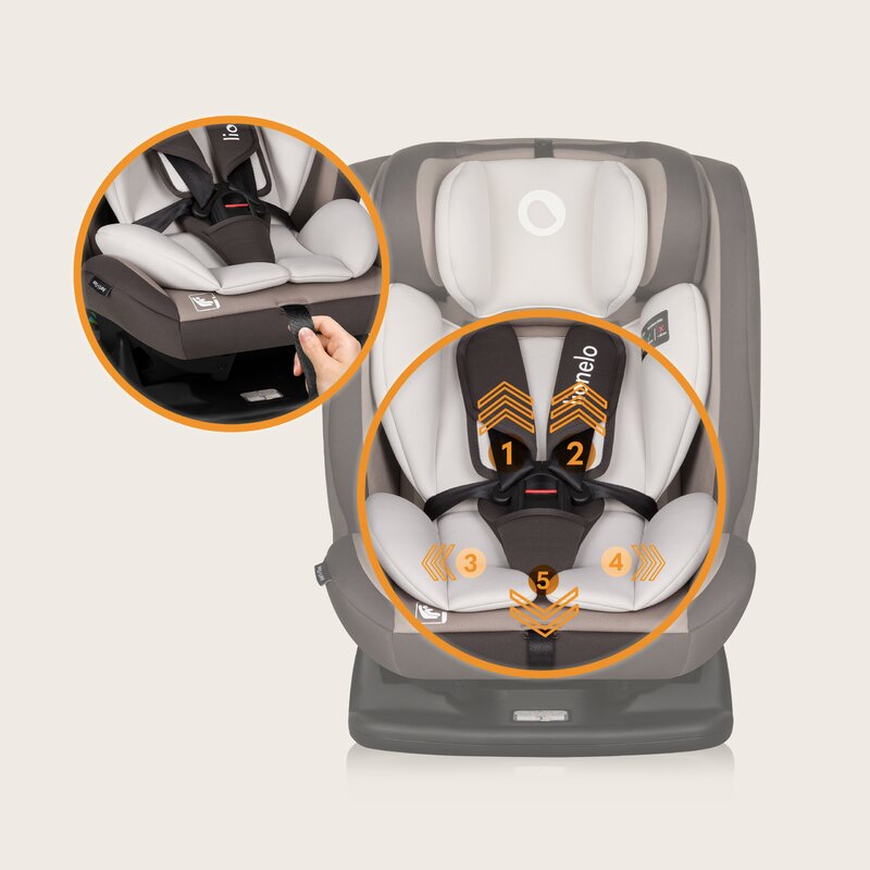 Scaun Auto Lionelo Aart i-Size 0-36kg Bej - imagine 6