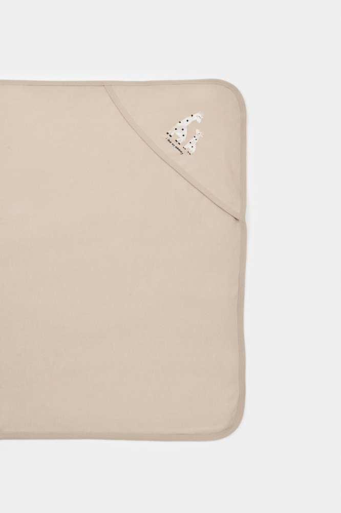 Paturica Bumbac Organic Girafa Mink Babycosy - imagine 2