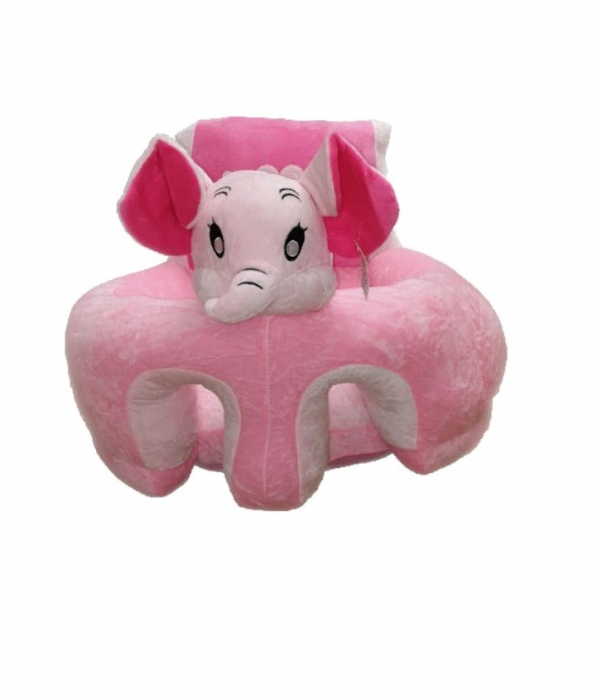 Fotoliu Bebe Elefant Roz Krista | Spatar Ergonomic