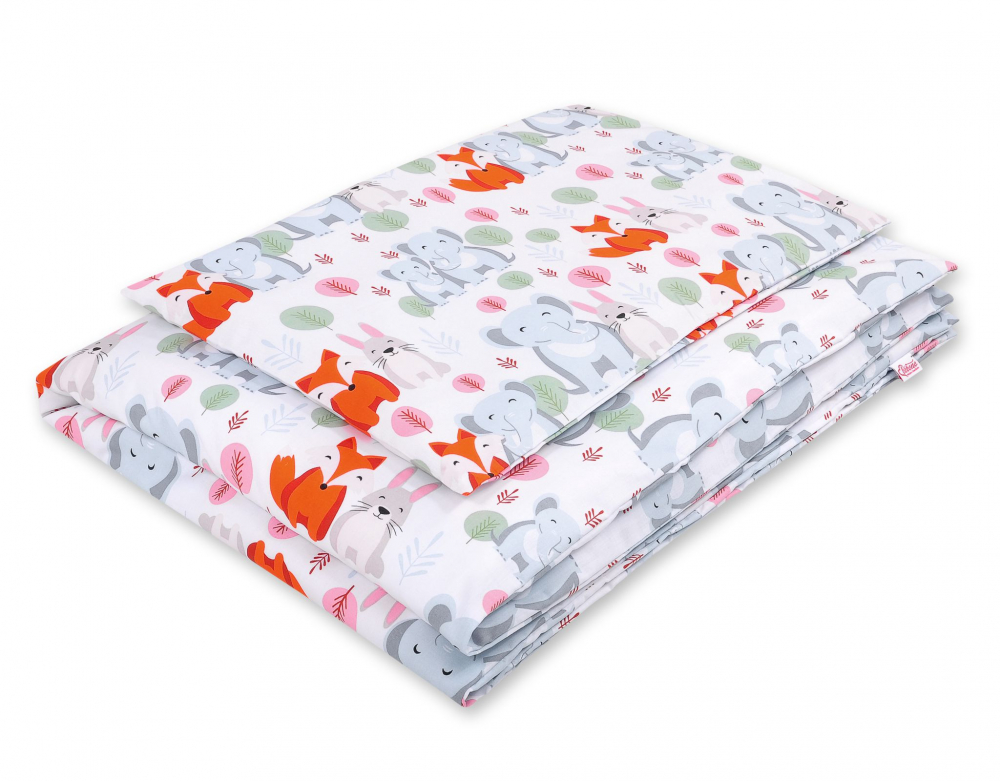 Bobono Lenjerie Patut 3 Piese Funny Elephants - imagine 3