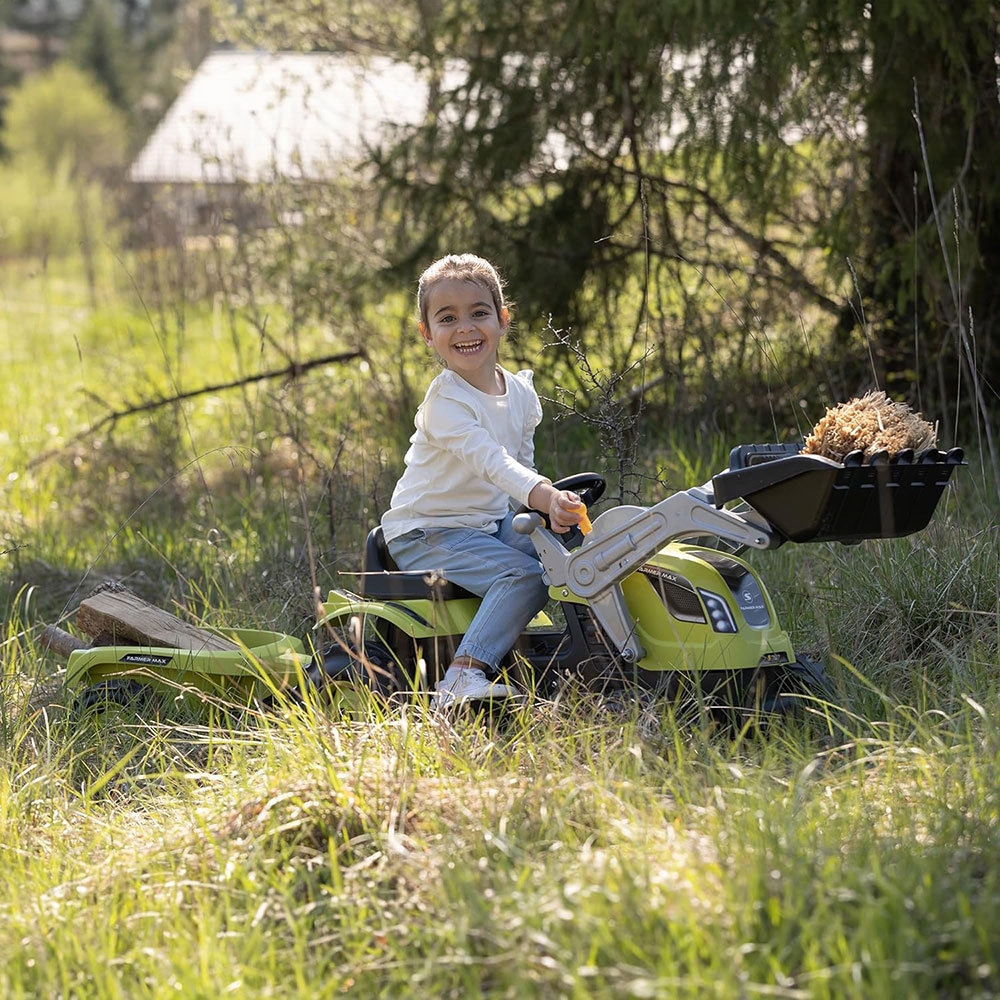 Tractor Smoby Farmer Max cu Remorca - imagine 4