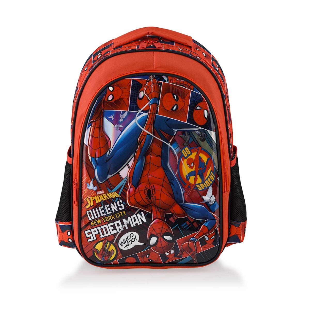 Ghiozdan Spiderman Go Spidey, 2 Compartimente, Rosu