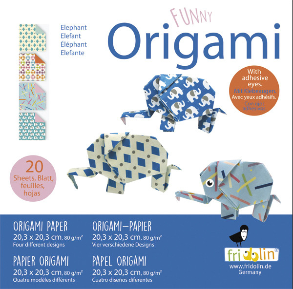 Set Origami Elefanți Fridolin | Joc Creativ +6 Ani
