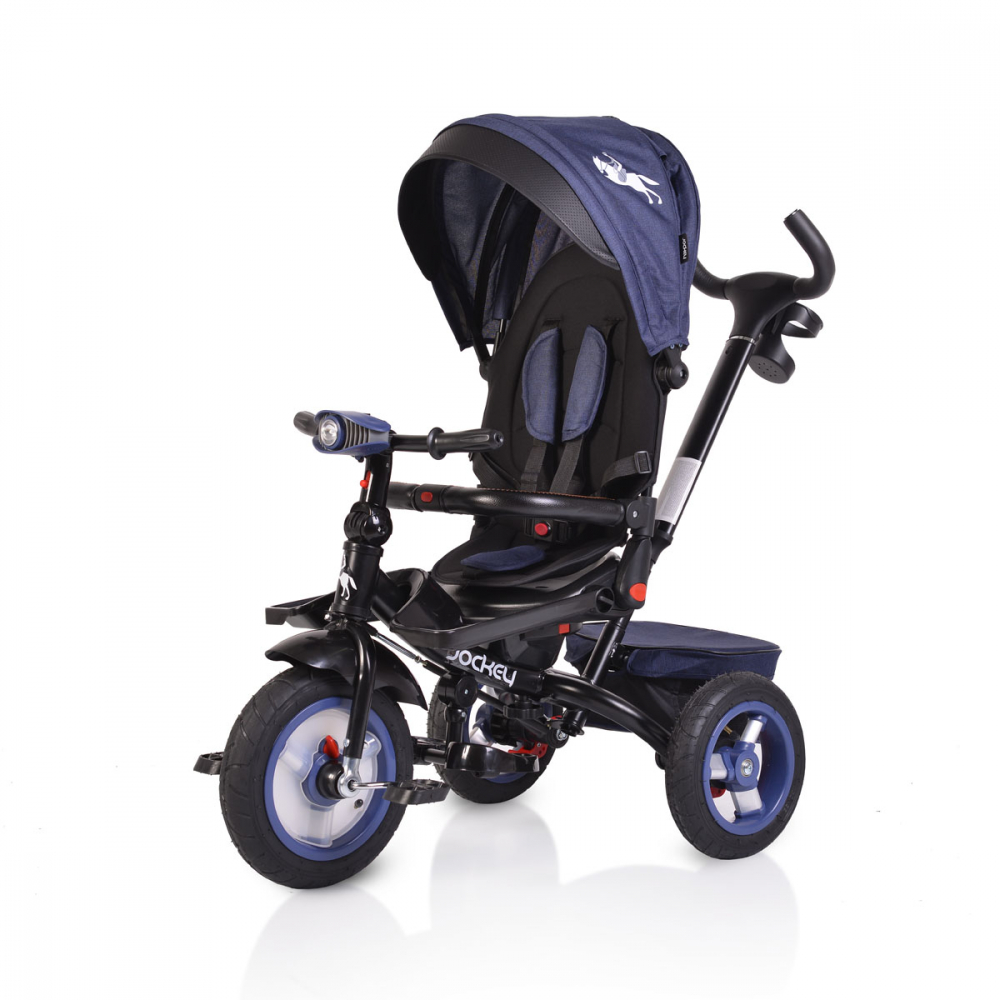 Tricicleta Byox Jockey Dark Blue cu Scaun Rotativ
