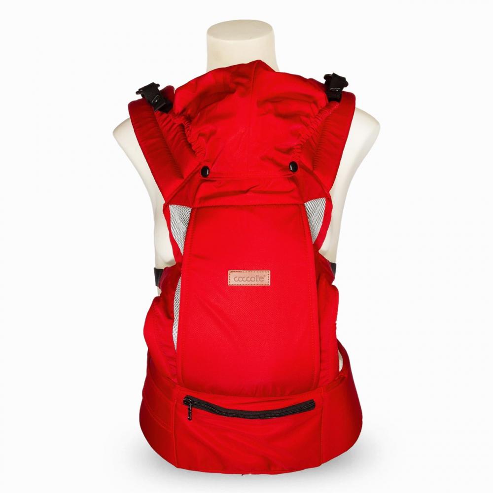 Marsupiu Coccolle Gemini Rosu, 2-in-1, Ergonomic