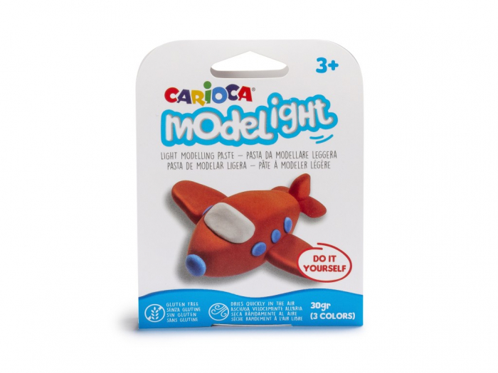 Plastilina Carioca ModeLight 3 Modele, Super Ușoară