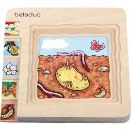 Puzzle Stratificat Cartoful Beleduc | Educativ - imagine 3