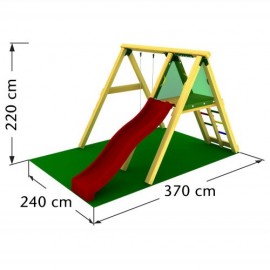 Complex Leagane Peak JungleGym cu Tobogan - imagine 3