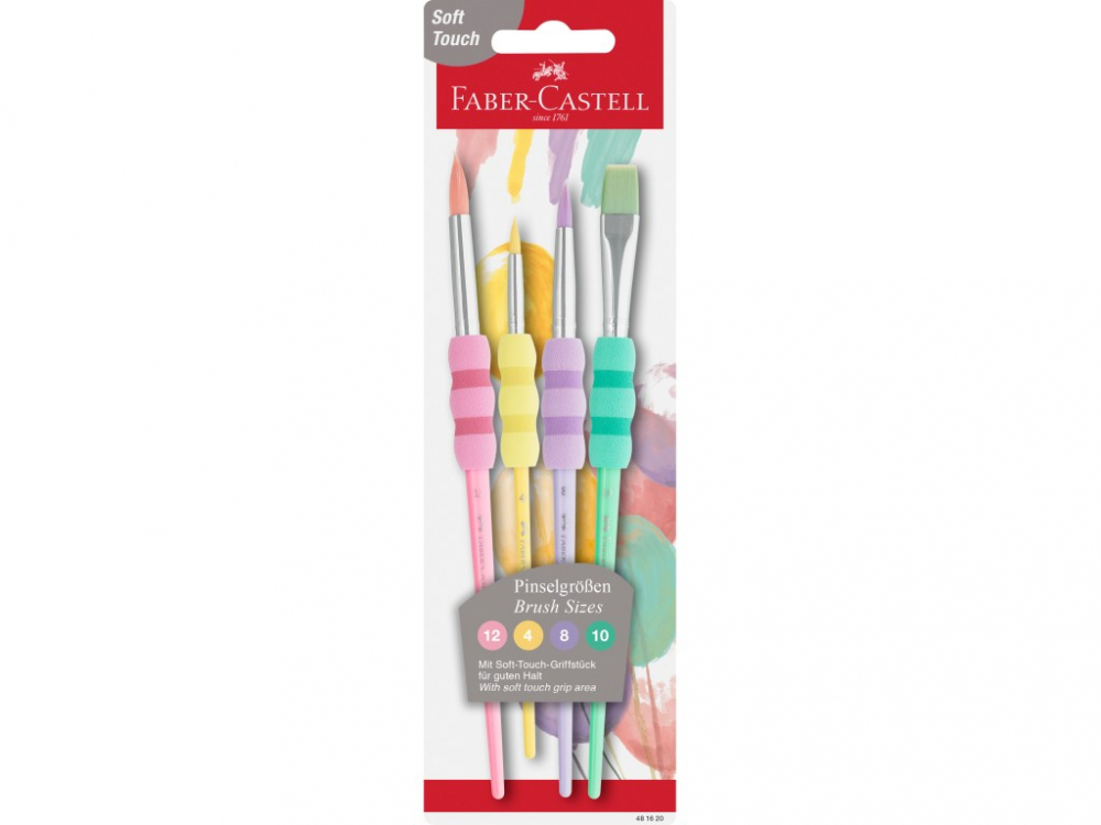 Set 4 Pensule Faber-Castell Soft Touch Pastel