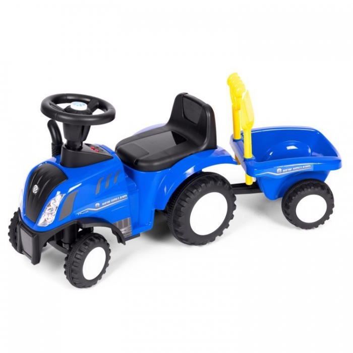 Tractor New Holland Ecotoys cu Remorcă Albastru - imagine 3