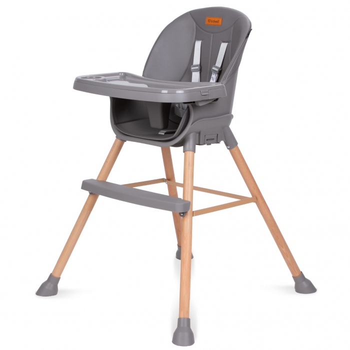 Scaun de masă 4 în 1 Kidwell Eatan Wood Gray - imagine 8