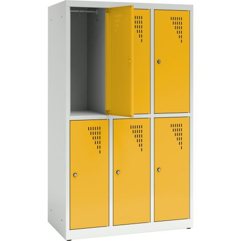 Vestiar Metalic 6 Compartimente Moje Bambino - Galben - imagine 2