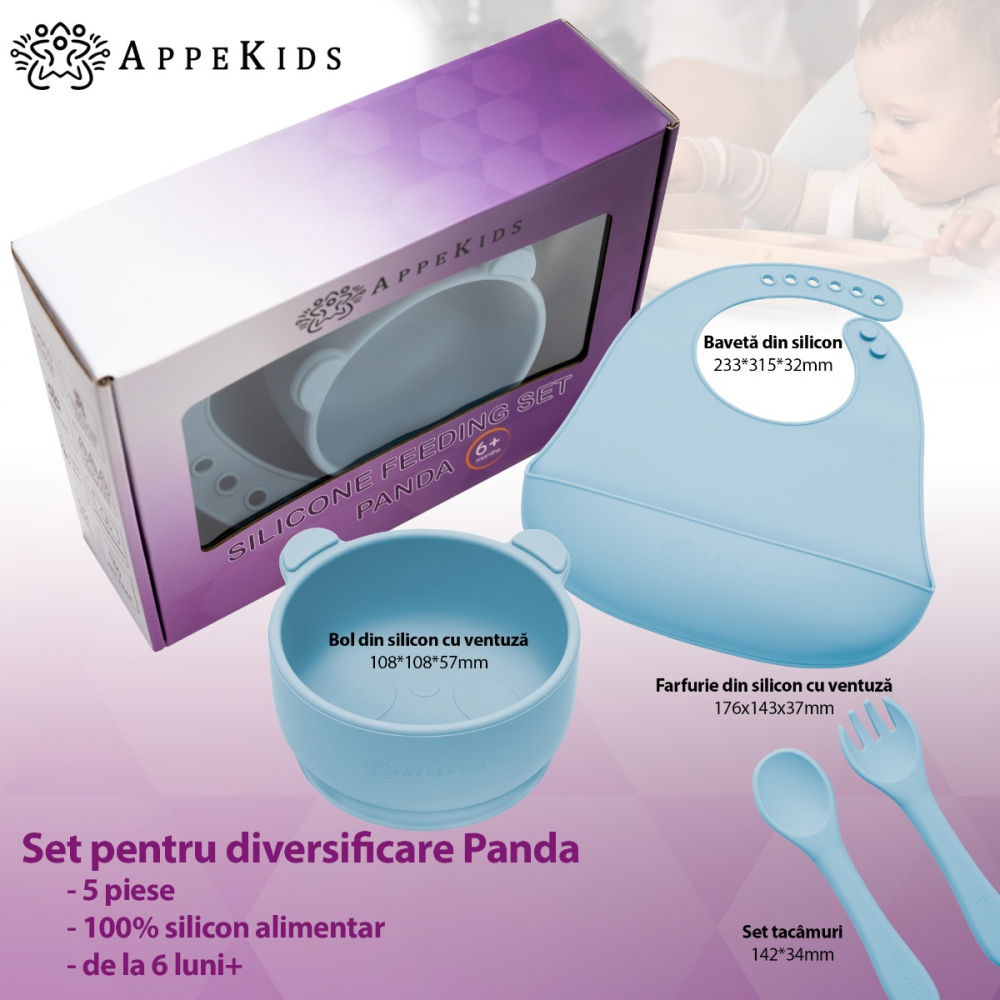 Set Diversificare AppeKids Panda 5 Piese