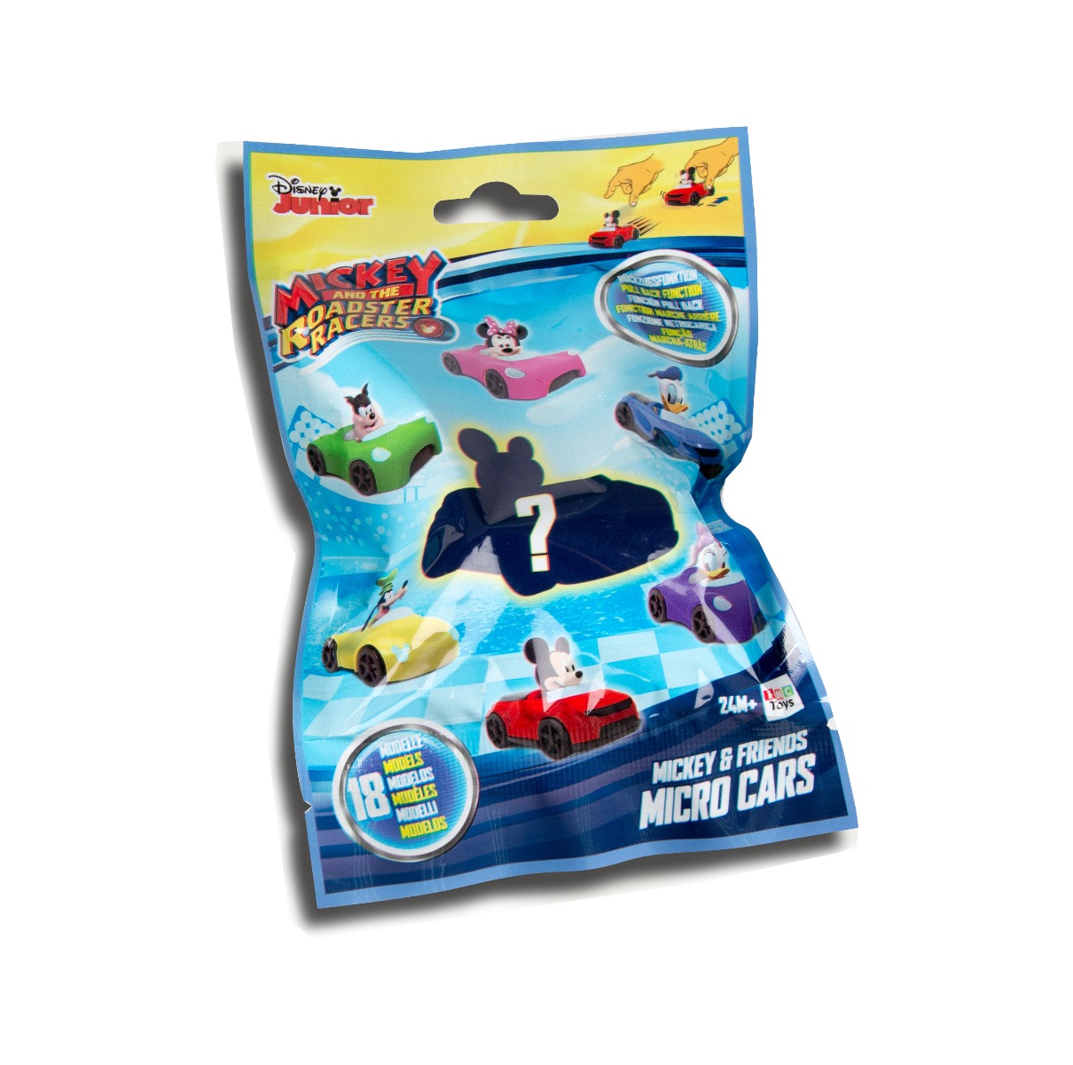 Mașinuță Surpriză Disney Mickey Piloti Curse