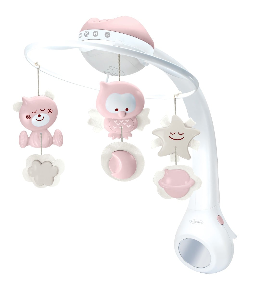 Carusel muzical Infantino cu proiector 3in1