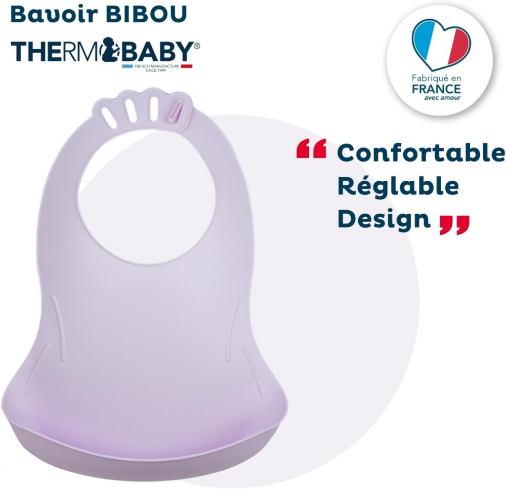 Baveta Thermobaby cu Sistem Colector - Lilas - imagine 2