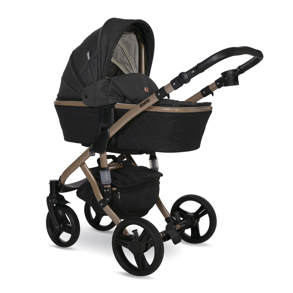 Carucior 2 in 1 Lorelli Rimini Premium Black - imagine 4