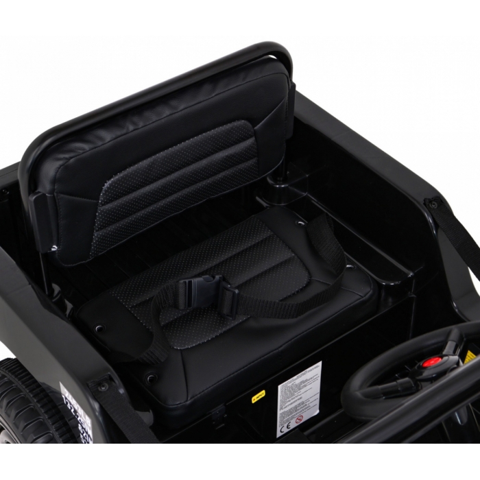 Masinuta Electrica Ramiz 4x4 Retro, 140W, Negru - imagine 2
