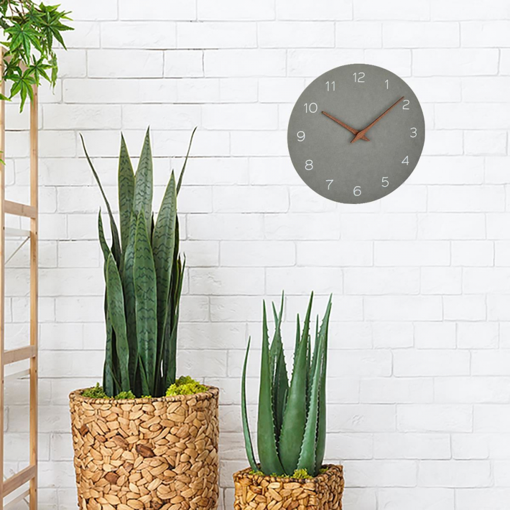 Ceas Tfa Silentios din Lemn Minimalist