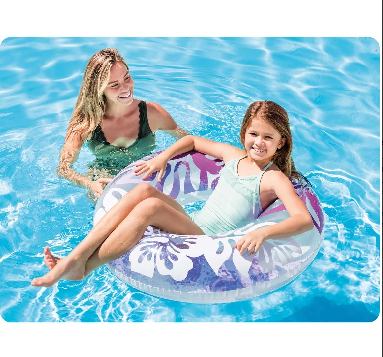 Colac Gonflabil Intex Pink Flowers 91 cm - imagine 2