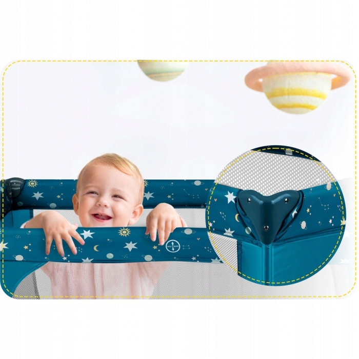 Patut Pliabil Ricokids cu Roti - Confort Siguranta - imagine 7