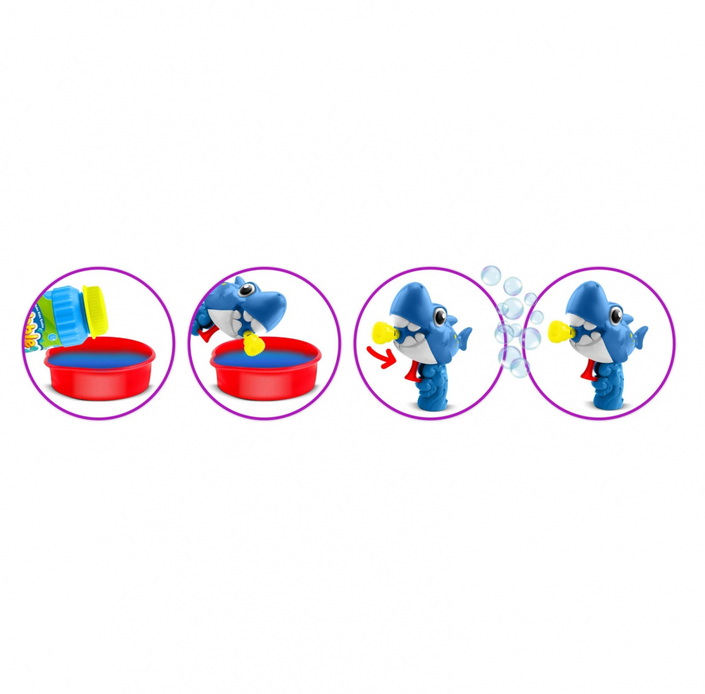 Aparat Baloane Spumă Ricokids Rechin Fără Baterii - imagine 4