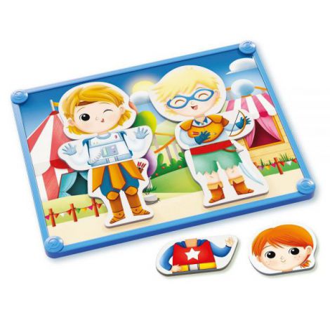 Quercetti Dress Up Carnaval - Joc Creativ Magnetic - imagine 3