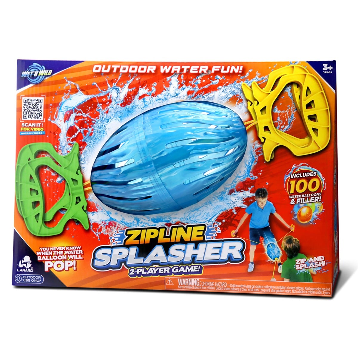 Jucarie Apa Lanard Zipline Splasher cu 100 Baloane